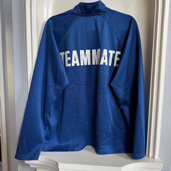 Super Bowl LV Tampa Blue Quarter Zip Teammate Pullover Size Medium - Picture 3 of 5